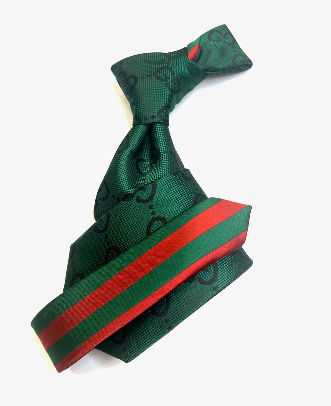 GG Green & Black Tie