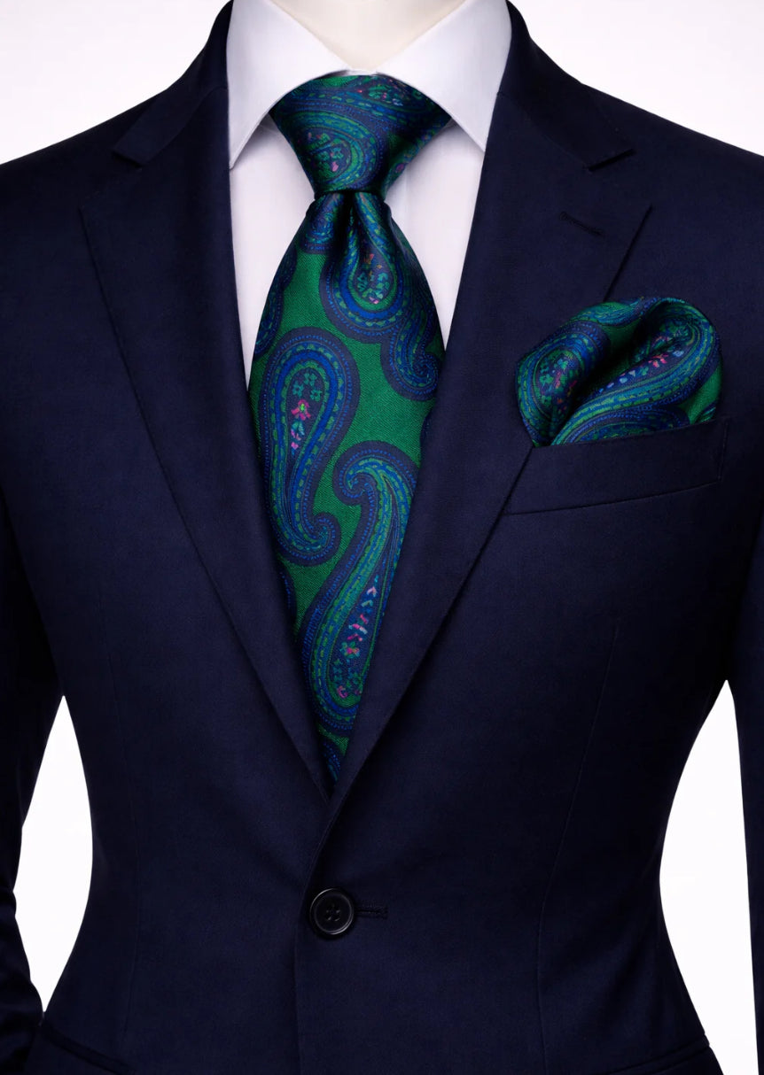 GREEN & ROYAL TIE