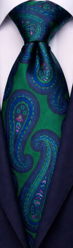 GREEN & ROYAL TIE