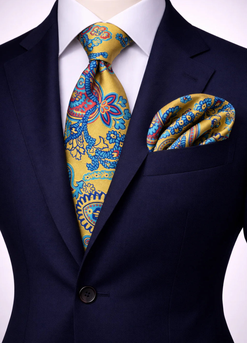 YELLOW MULTI COLOR TIE