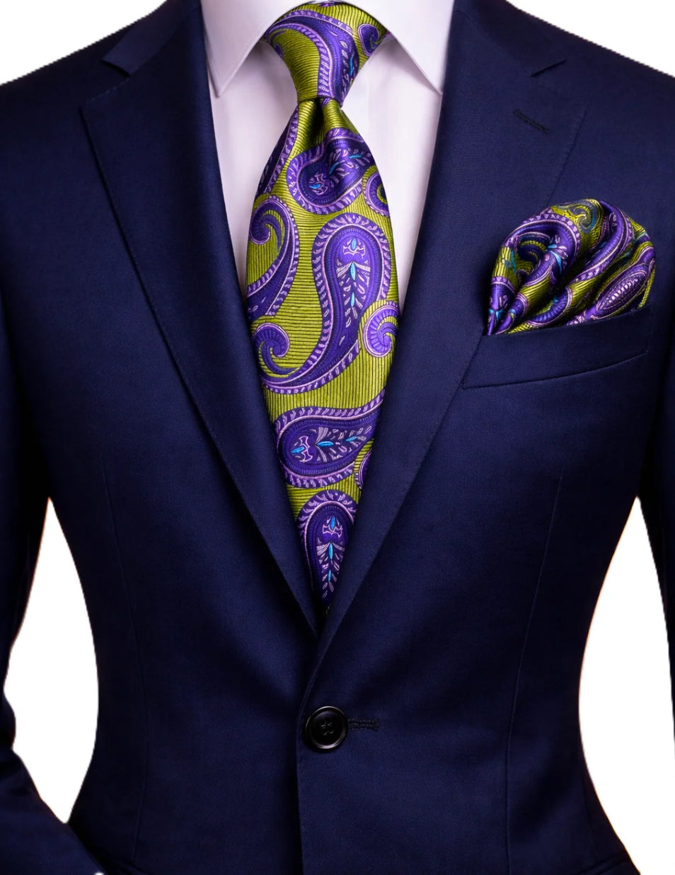 GREEN & PURPLE TIE