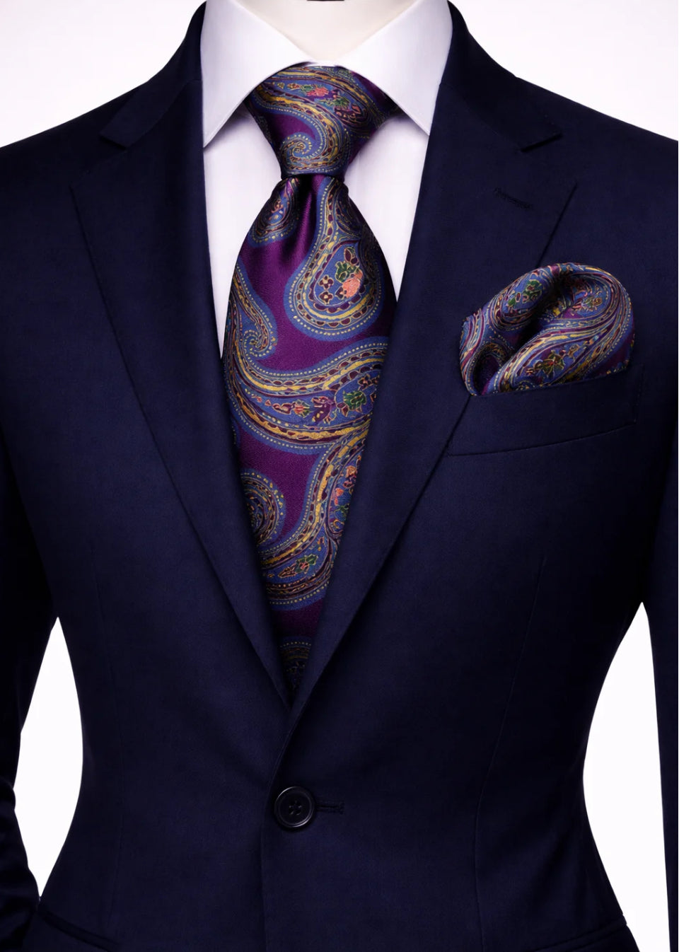 MAJENTA & BLUE TIE