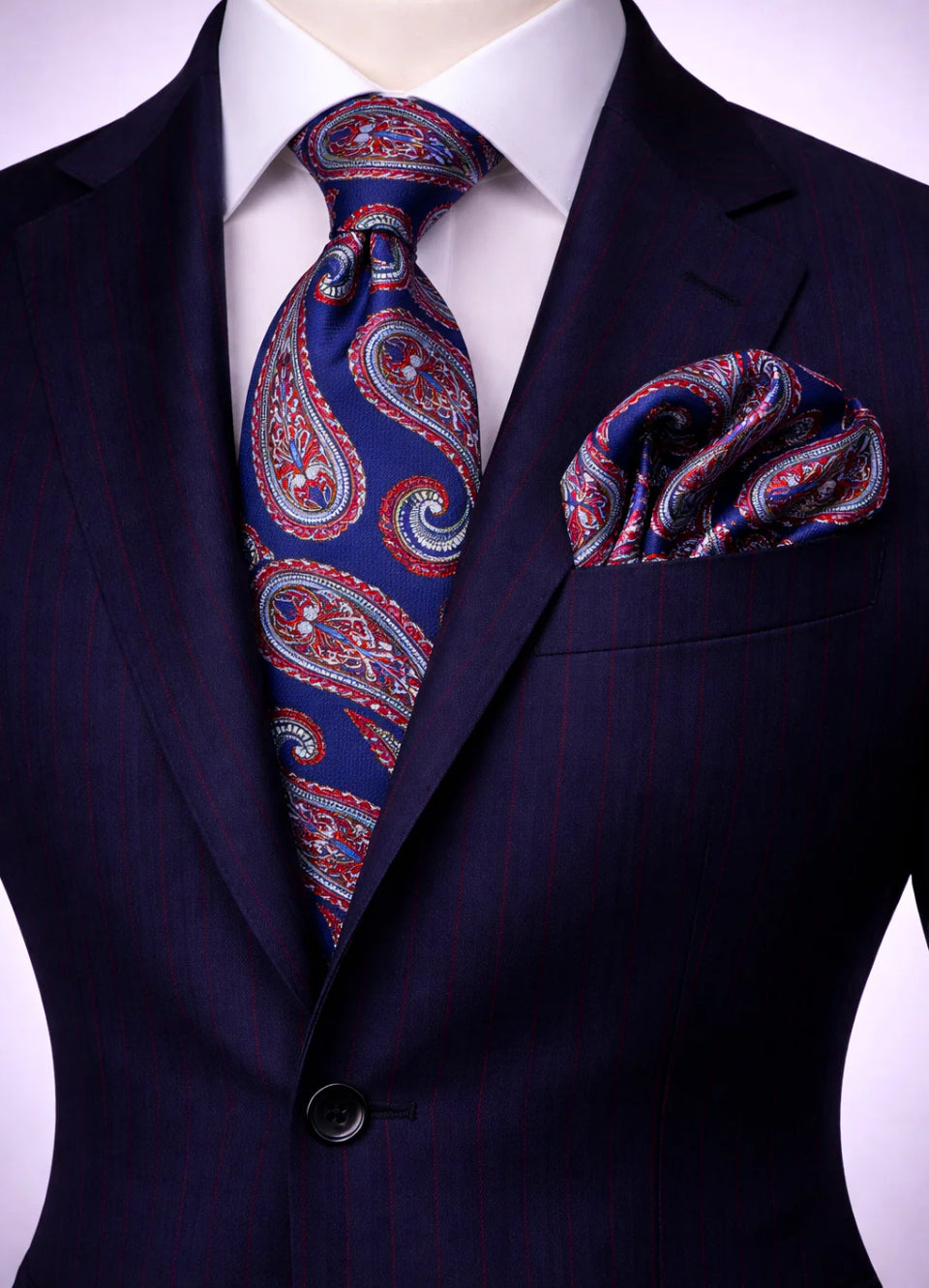 BLUE/RED/GREY TIE