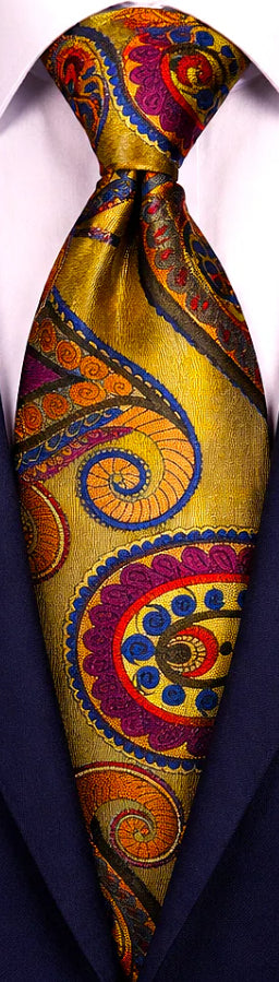 GOLD MULTICOLORED TIE