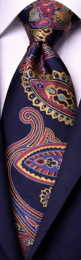 NAVY MULTI COLOR TIE