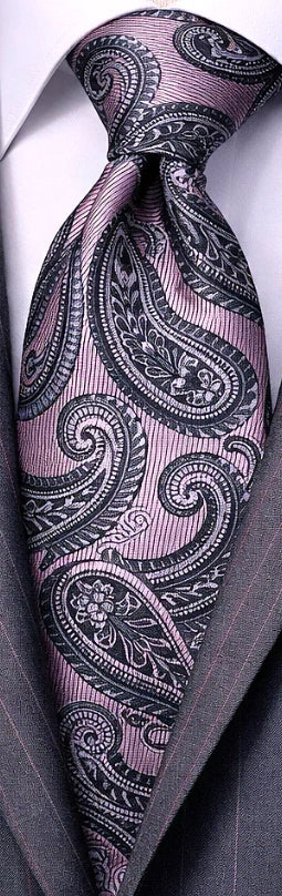 PINK & GREY TIE