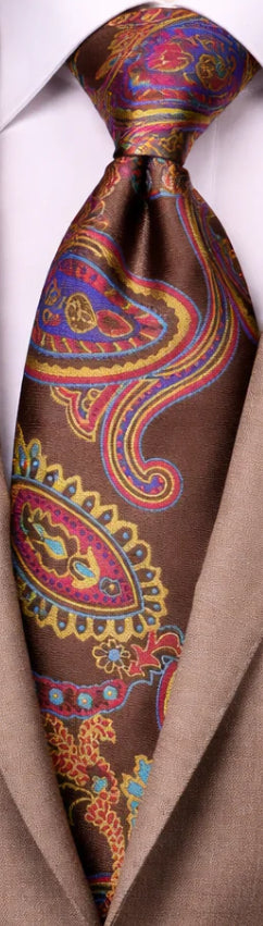 TAUPE MULTI COLOR TIE