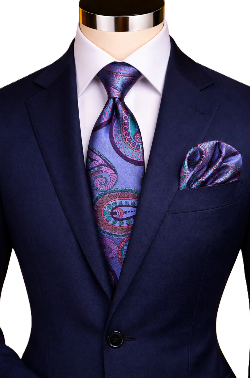 BLUE & ORANGE TIE