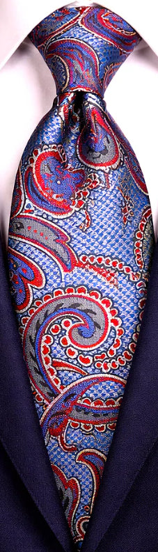 BLUE & RED TIE