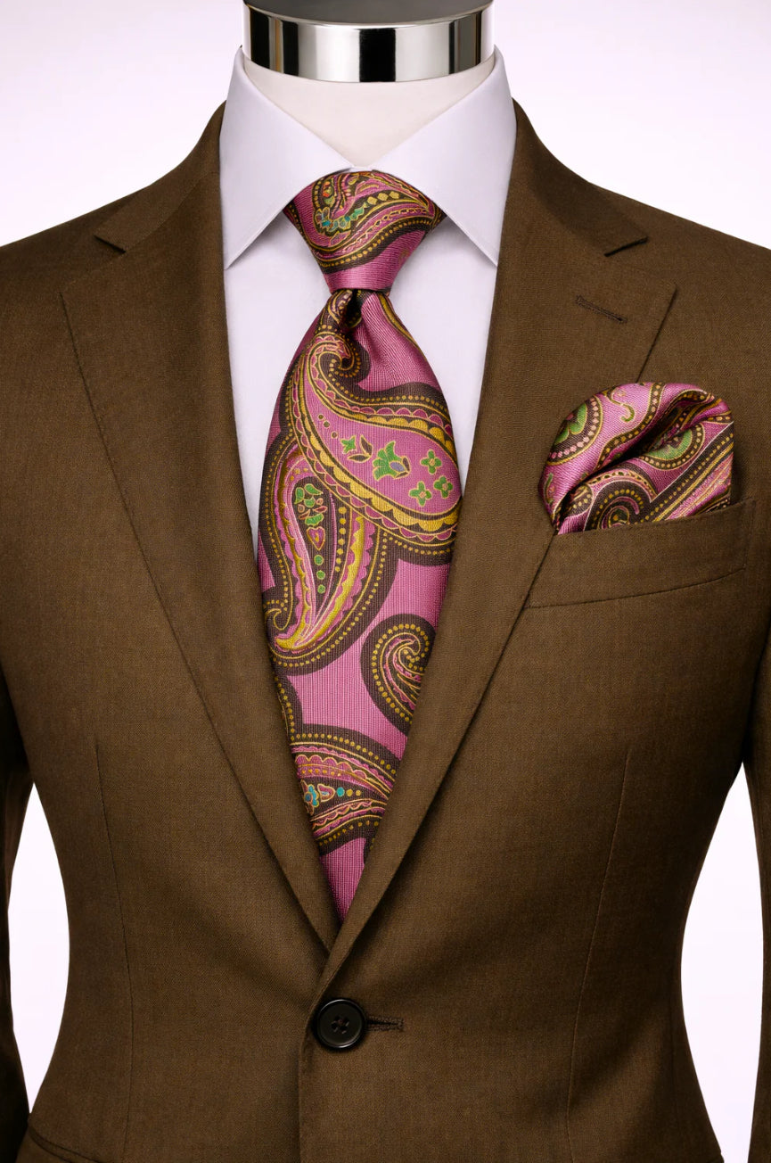 PINK & TAUPE TIE