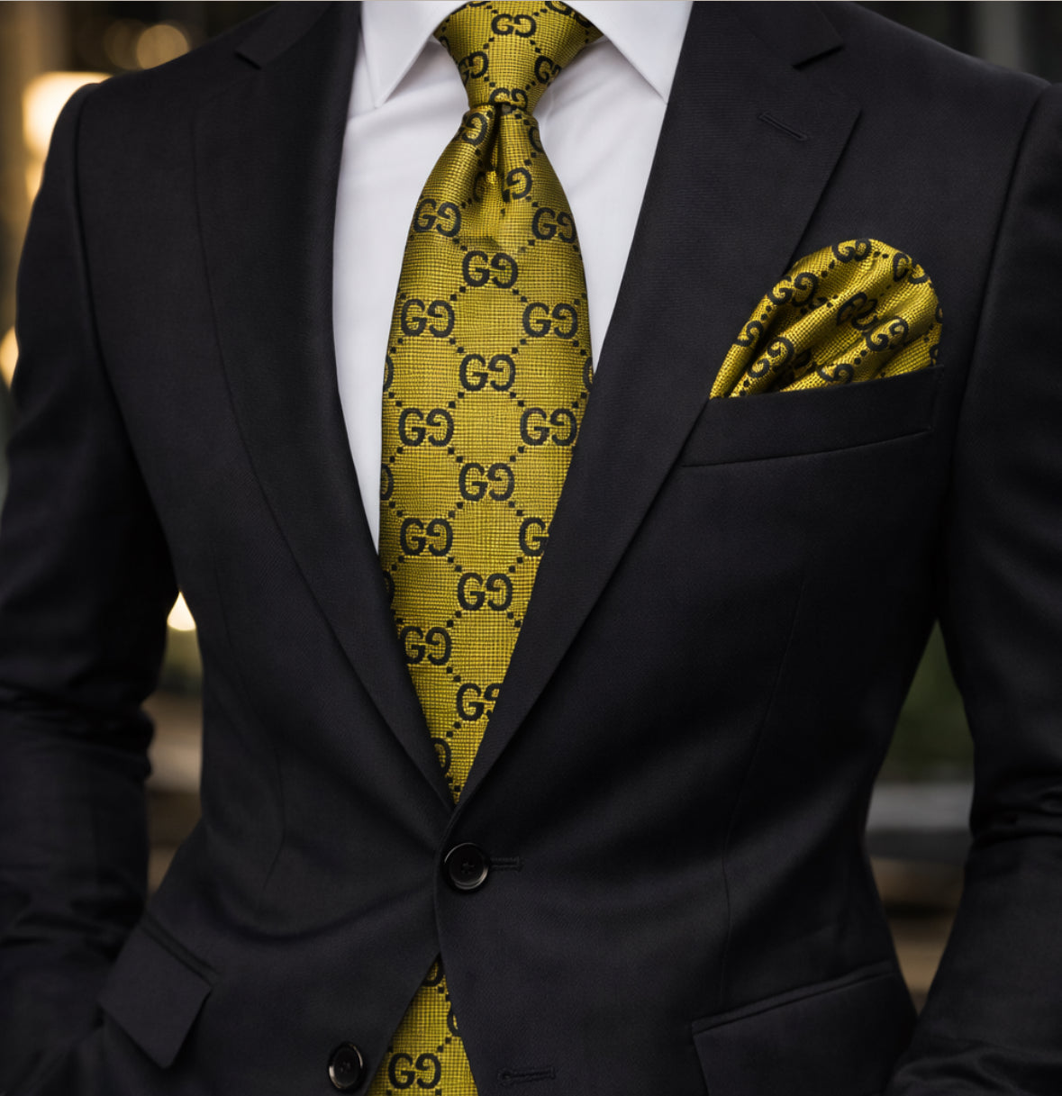 GOLD/BLACK TIE