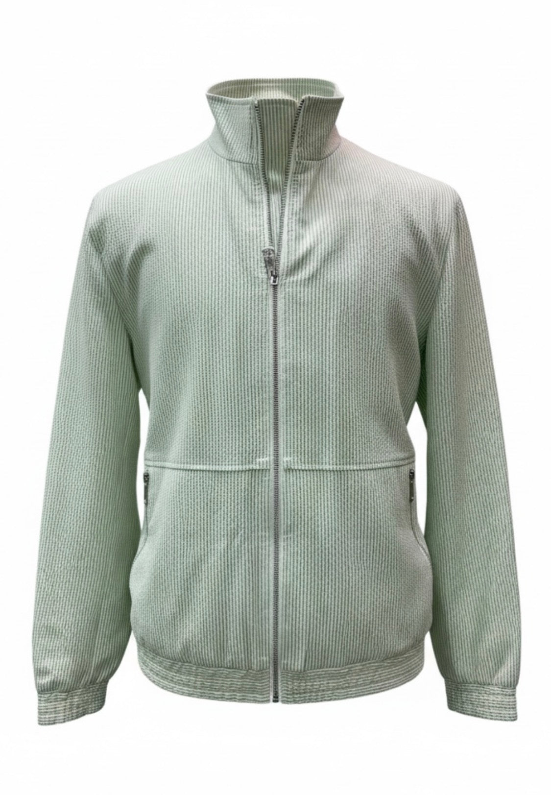 Green Seersucker Jogger