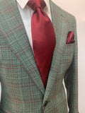 Green/Light Burgundy Sportcoat