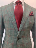 Green/Light Burgundy Sportcoat