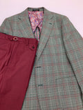 Green/Light Burgundy Sportcoat