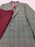 Green/Light Burgundy Sportcoat