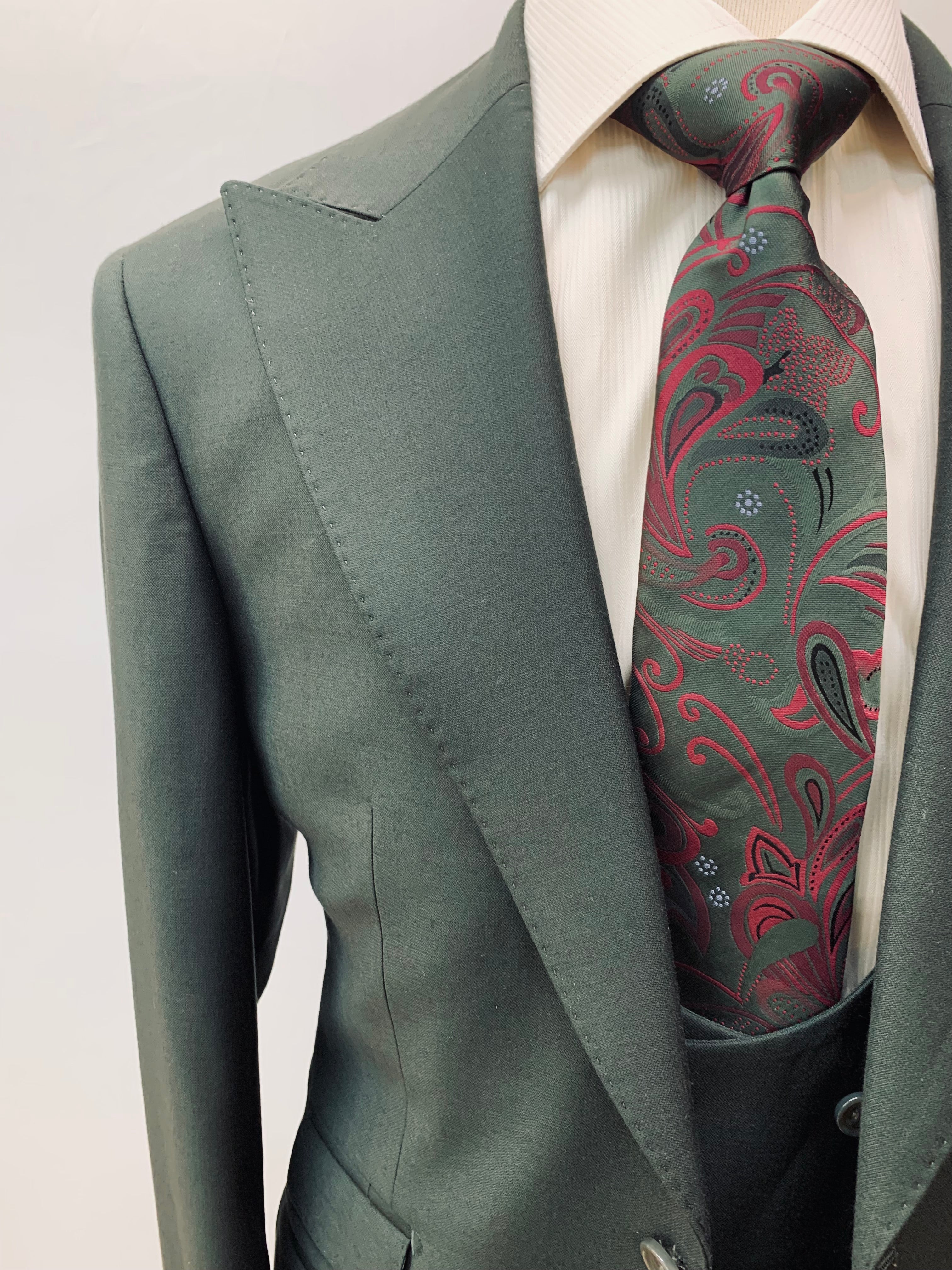 Berragamo 3pc Green Suit