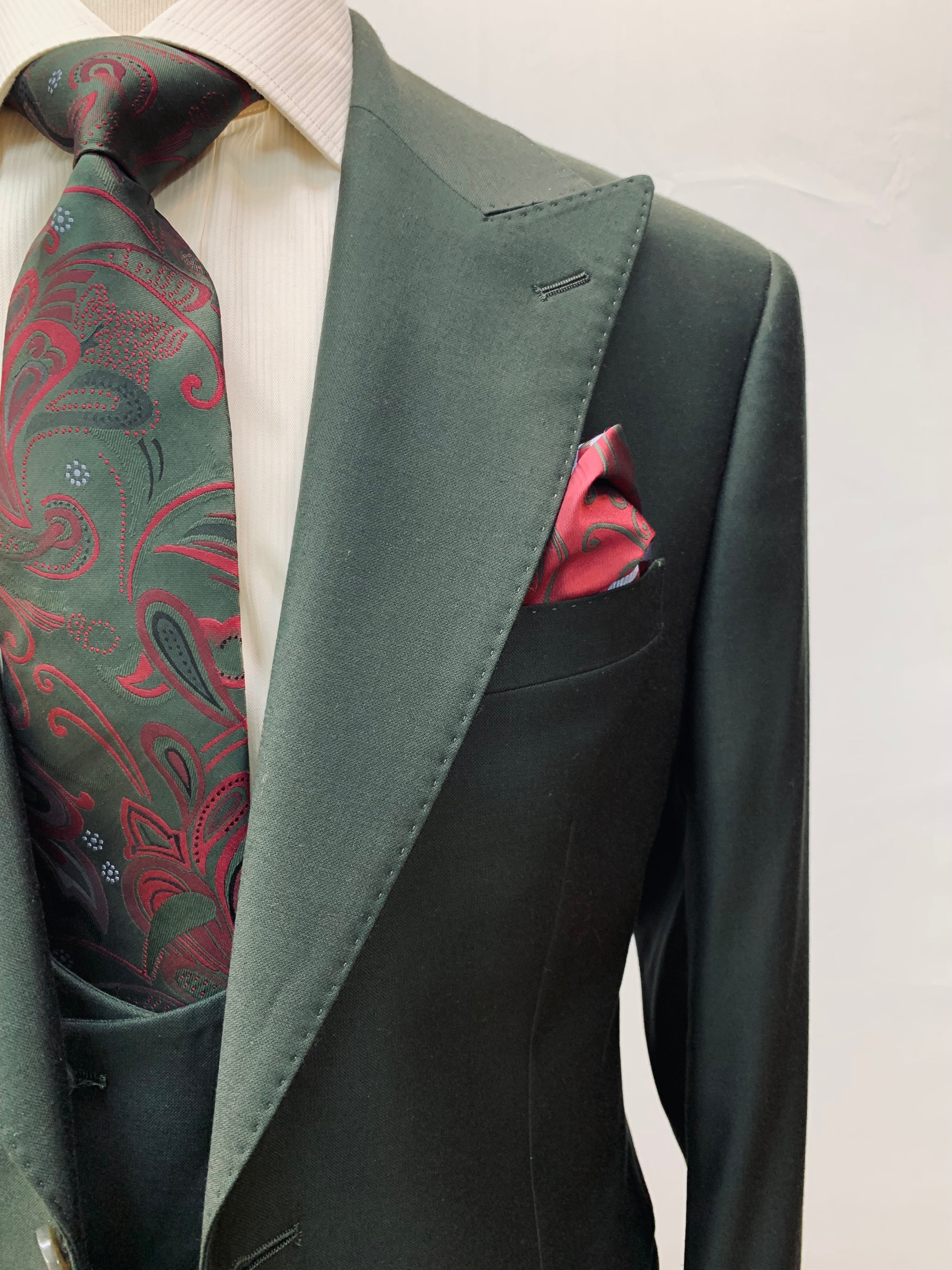 Berragamo 3pc Green Suit