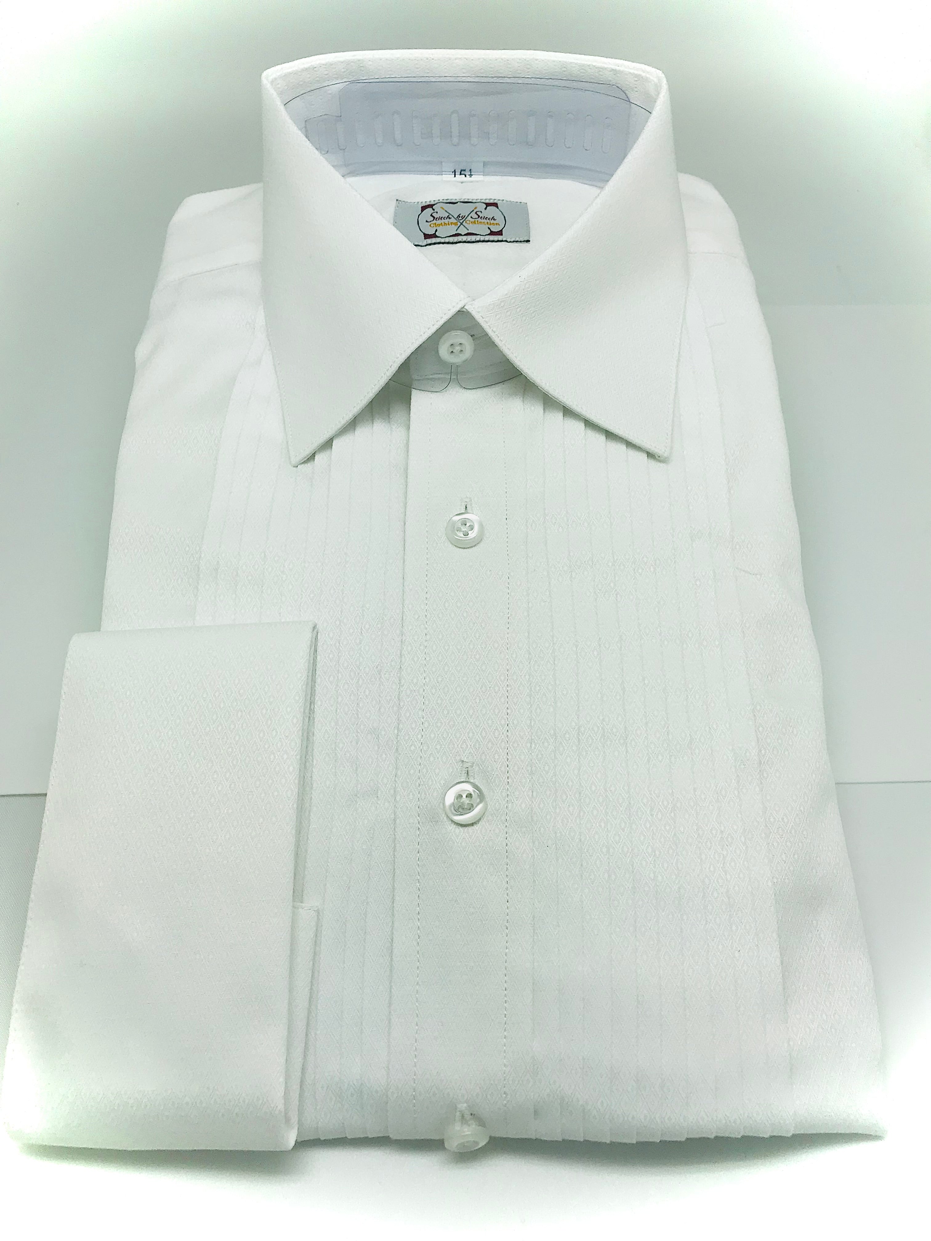 Stitch by Stitch Tuxedo White Diamond Shirt