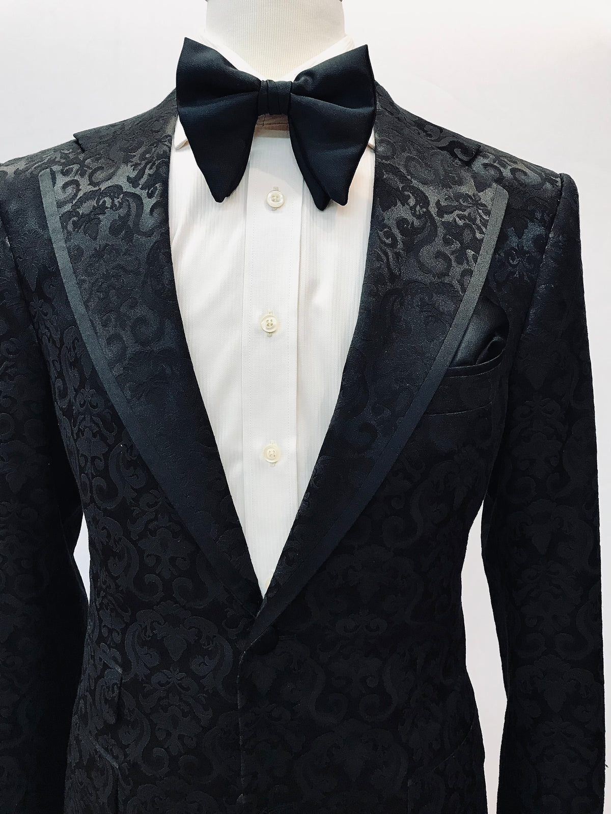 Black Paisley Tuxedo Jacket