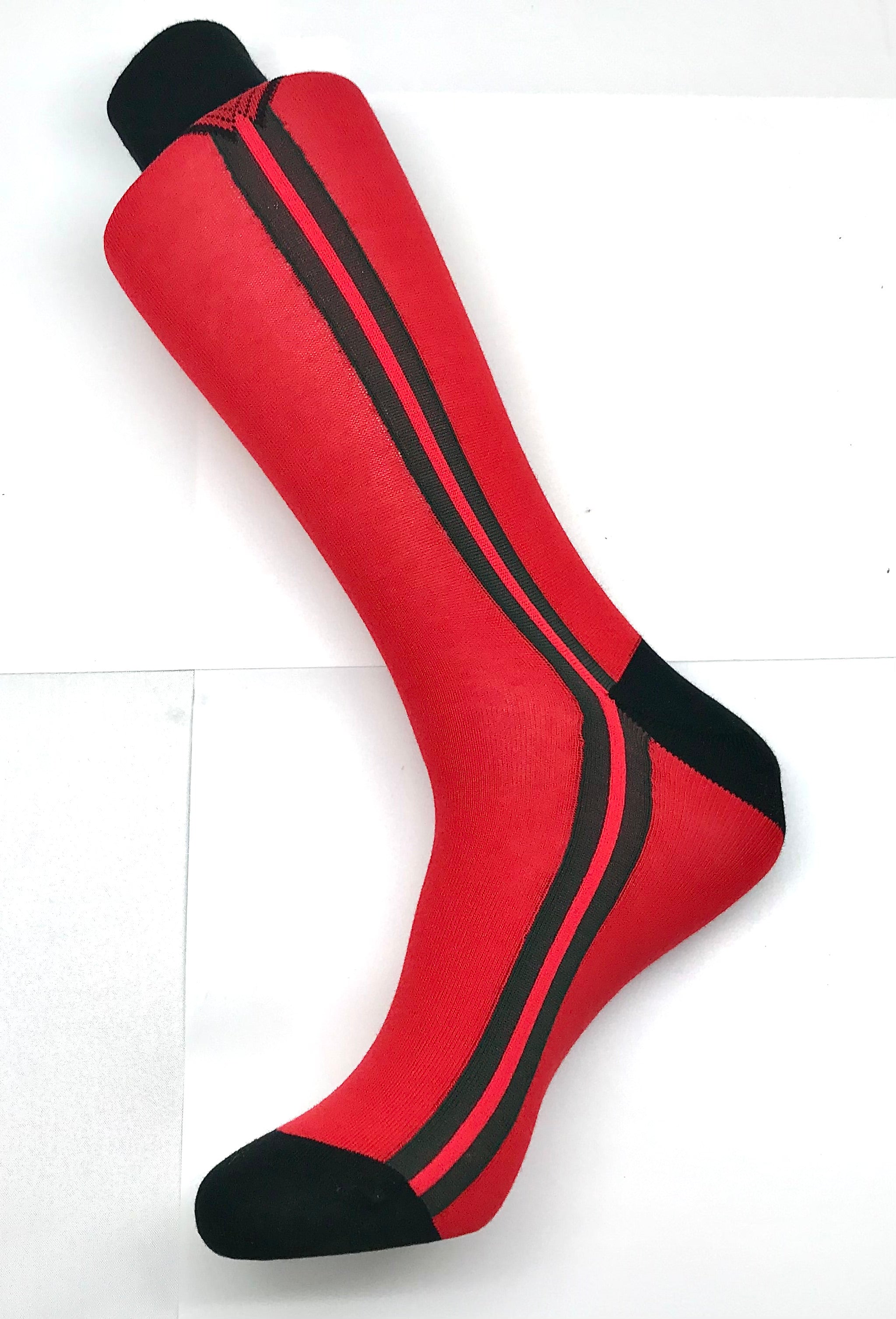 Red w/Green & Red Stripe Sock
