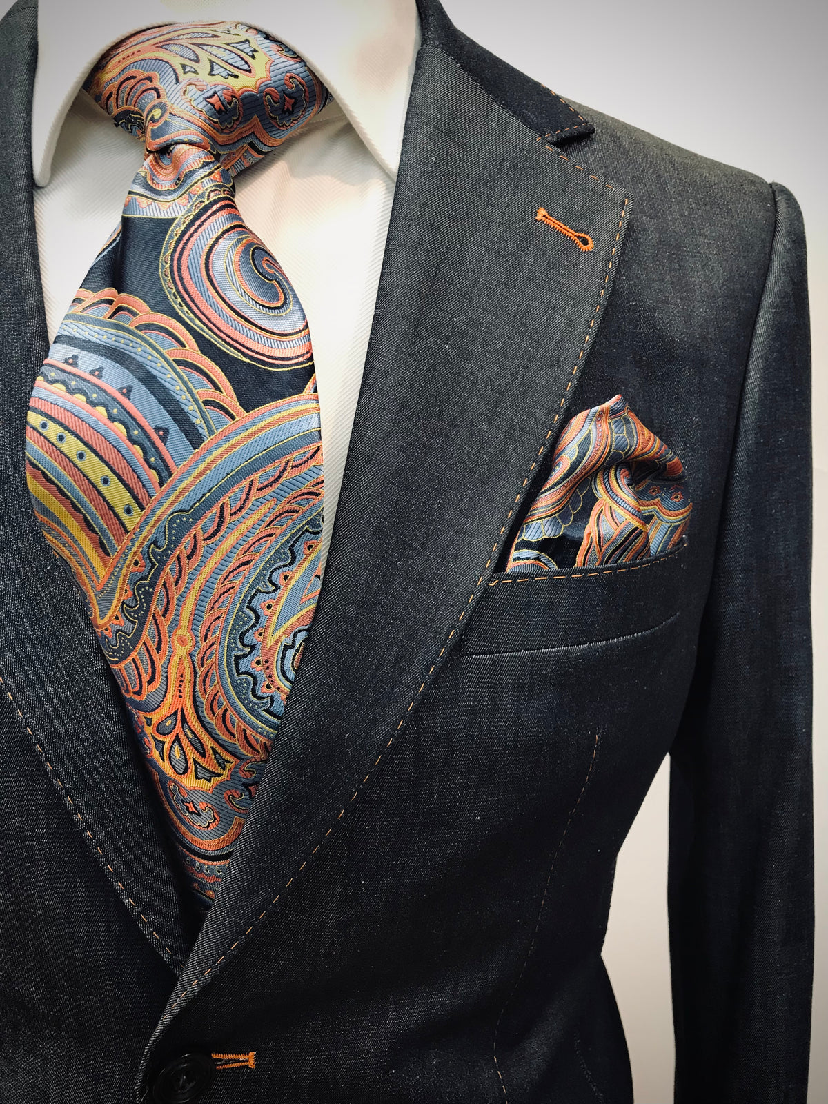 Stitch by Stitch Denim Blue Suit Stitch by Stitch Denim Blue Suit