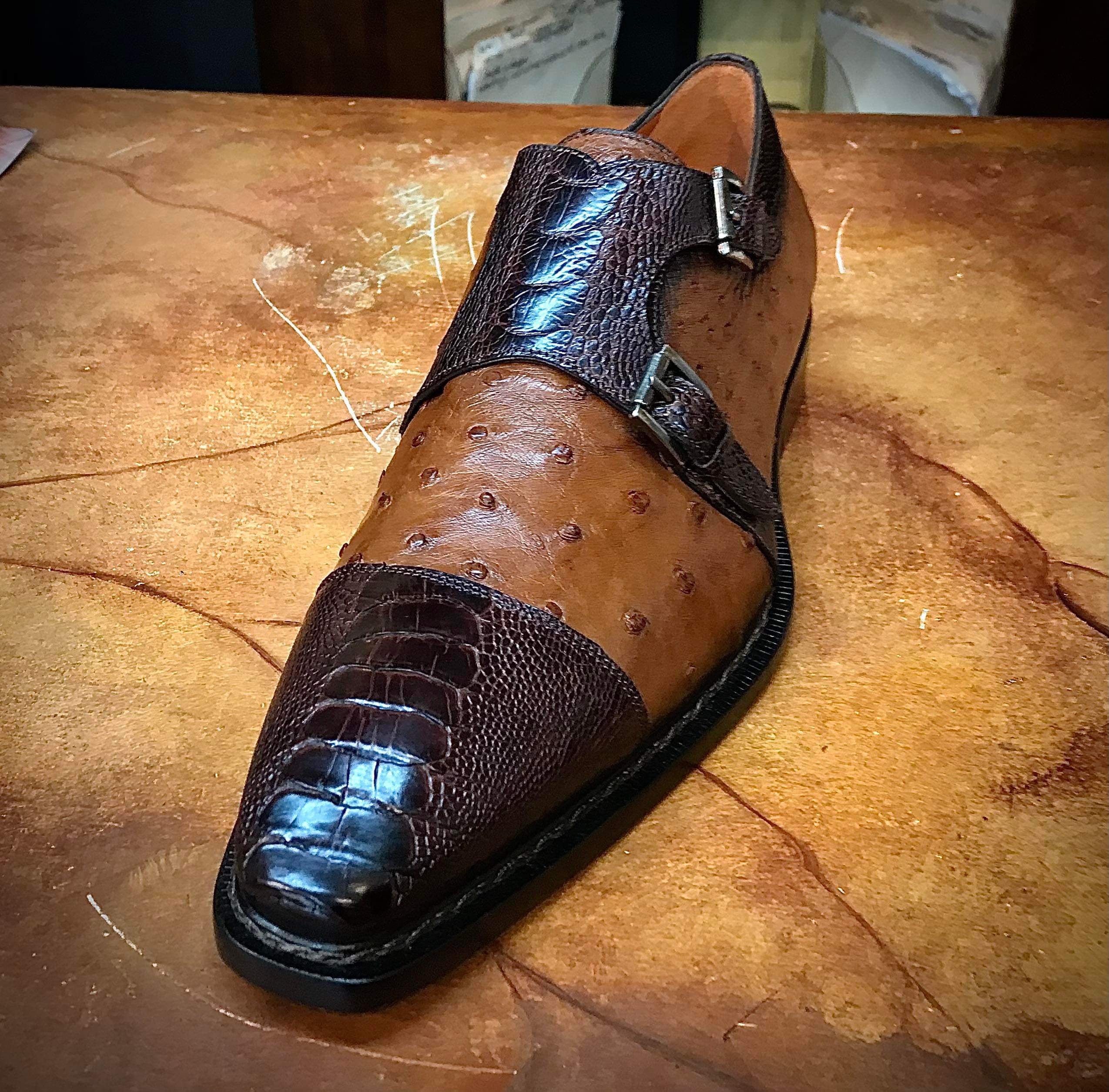 Mezlan Rugger Double Monkstrap