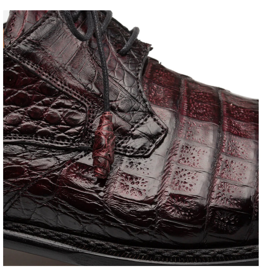 Mezlan Giovane Burgundy Crocodile Derby-ONLINE ORDER ONLY