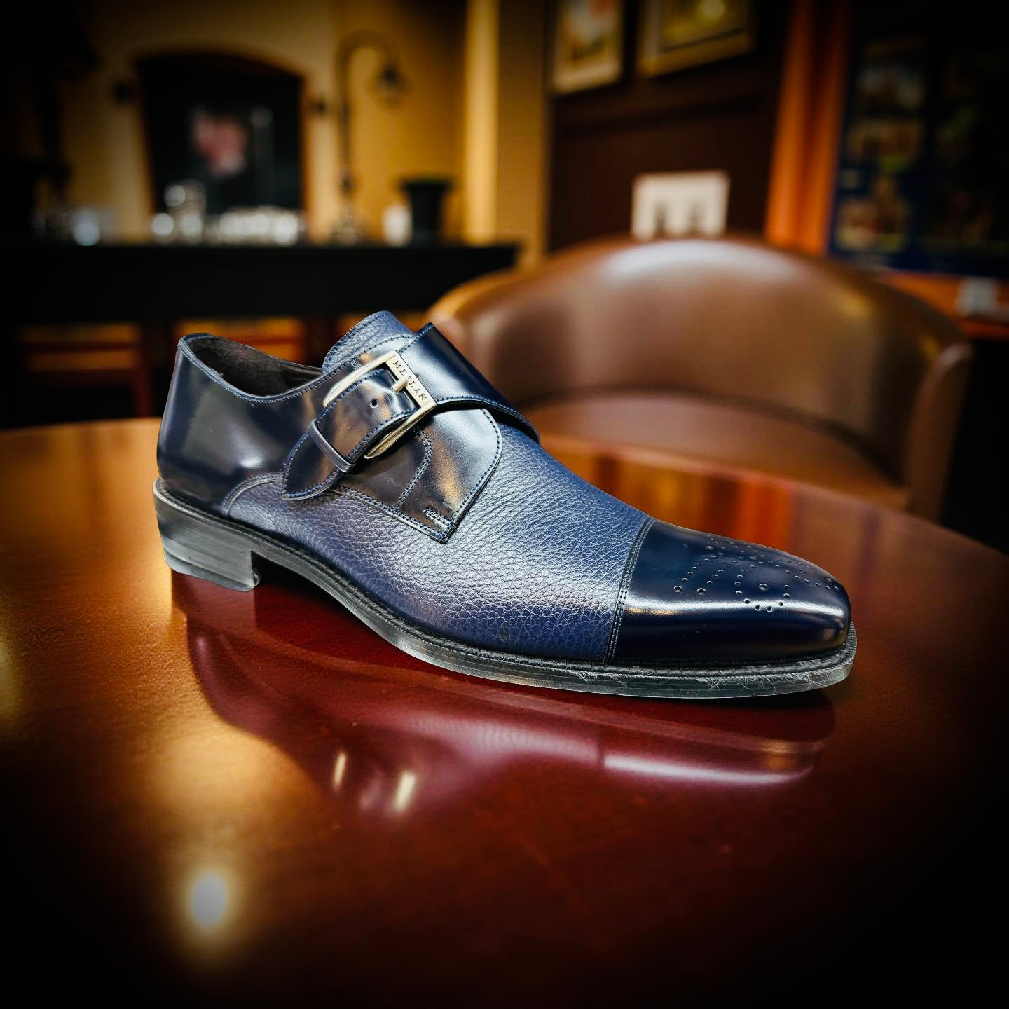 Mezlan Black & Navy Phoenix Shoes