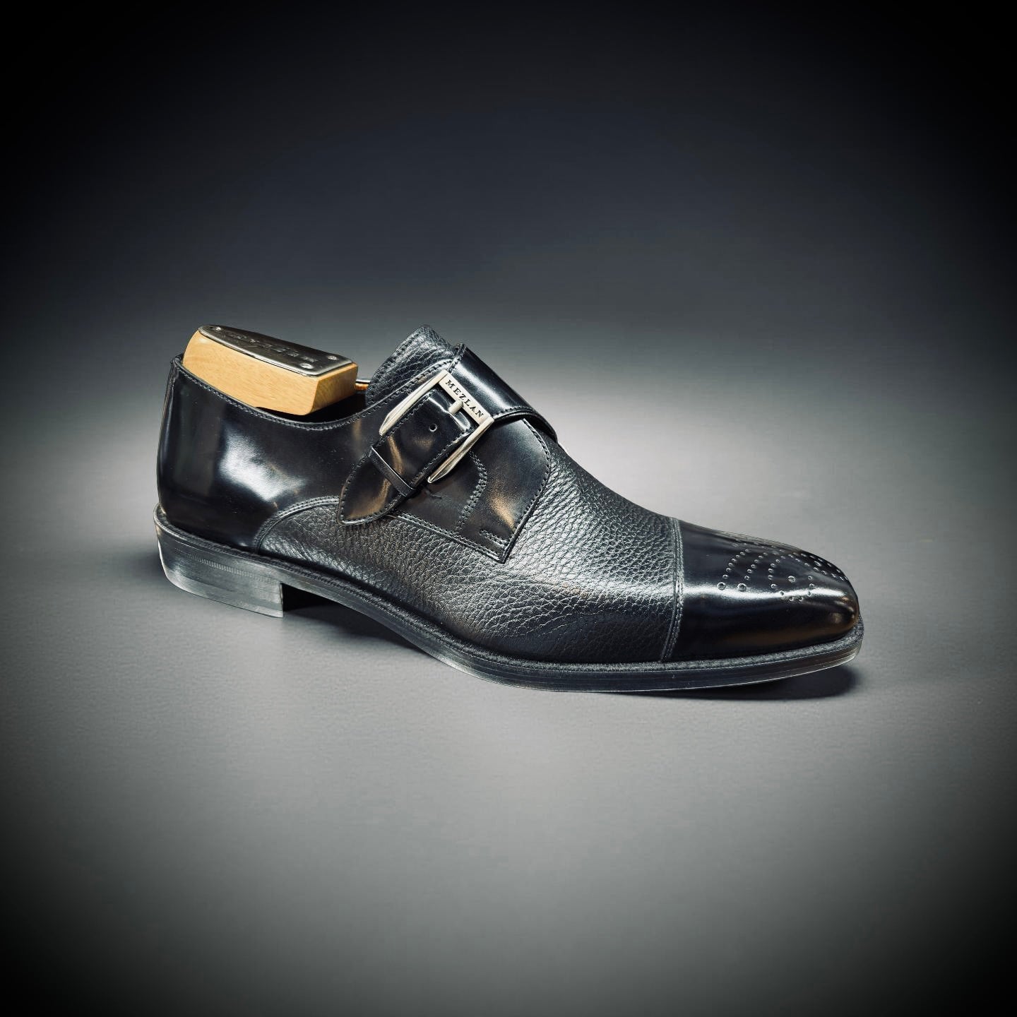 Mezlan Black & Navy Phoenix Shoes