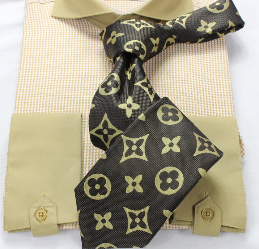 LV Brown/Tan Tie