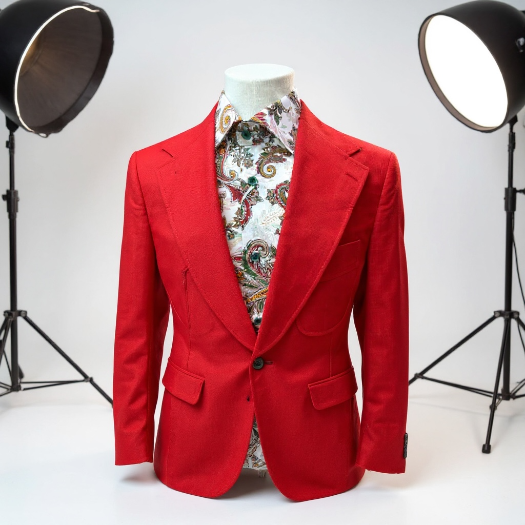 Couture Red Coat w/White  Pants
