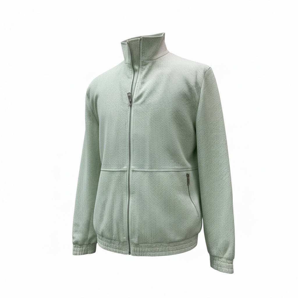 Green Seersucker Jogger