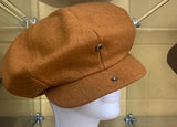 Tan Newsboy Cap