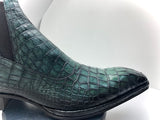 Green Croc Embossed Boot