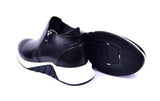 Black Corrente Calfskin Mid Top Sport Shoe