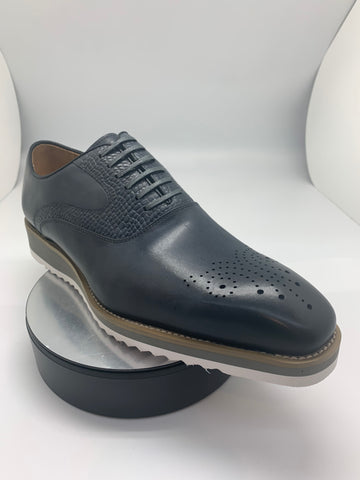 Gray Lace Up Shoe