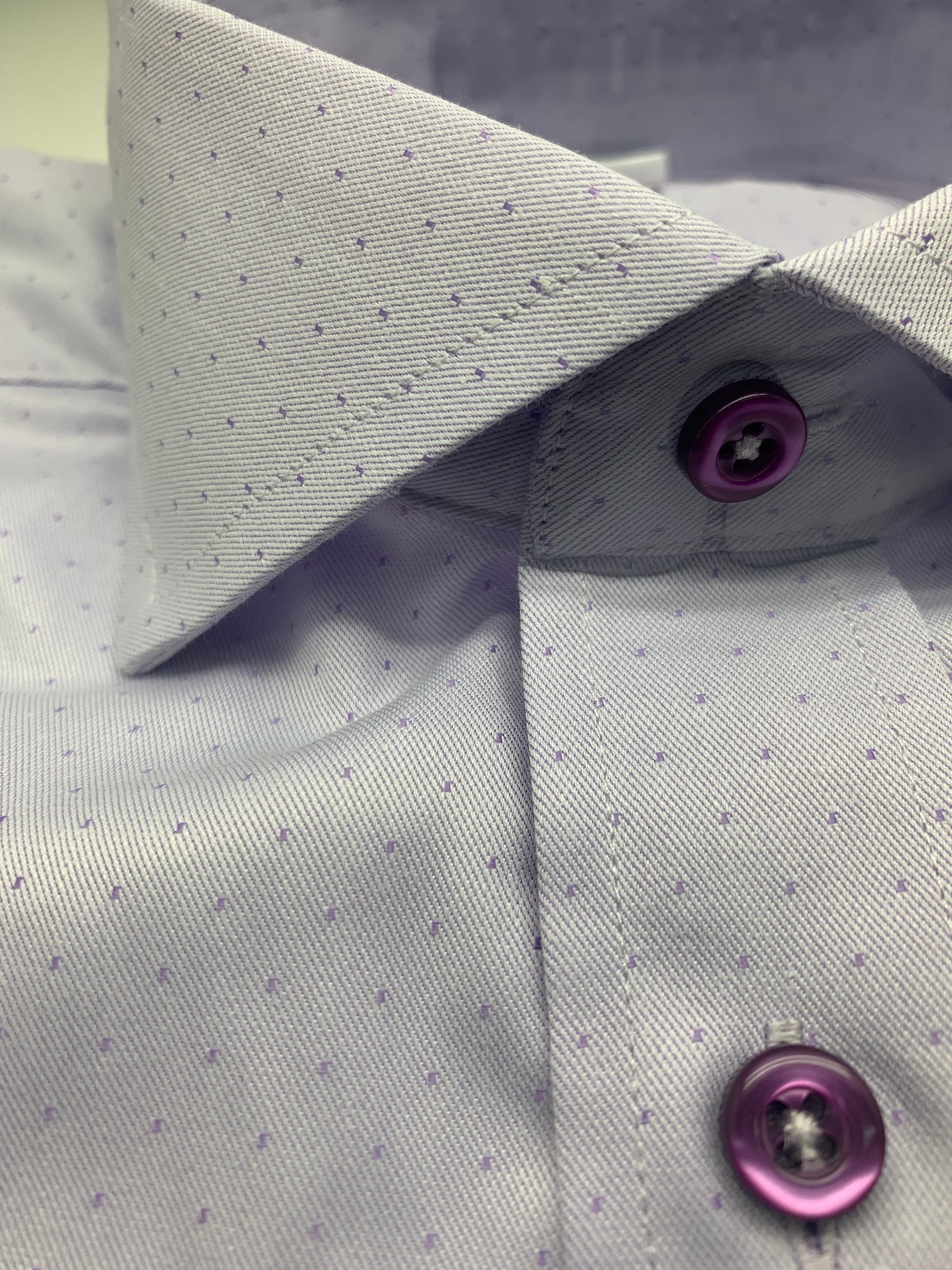 Purple polka dot shirt online