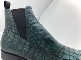 Green Croc Embossed Boot